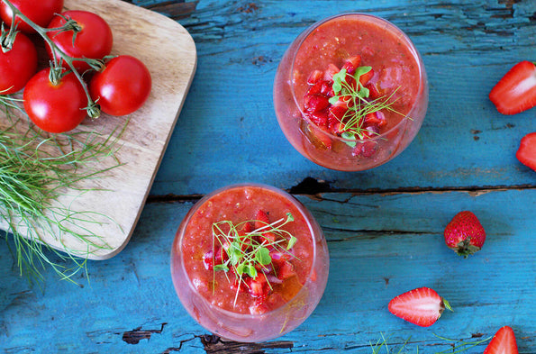 Strawberry Gazpacho with Anise