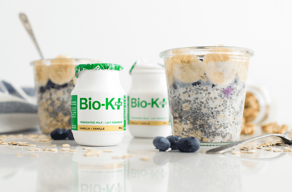 No-Bake Oatmeal: Banana, Blueberry and Vanilla