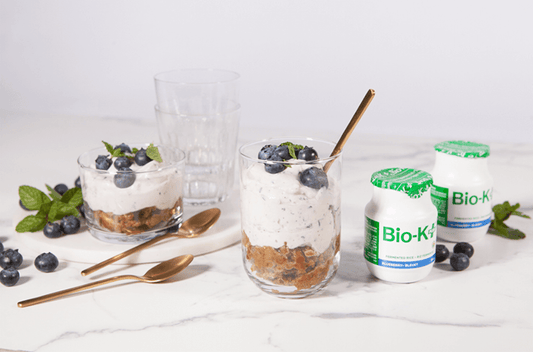 Mini Blueberry Cheesecakes with Bio-K+