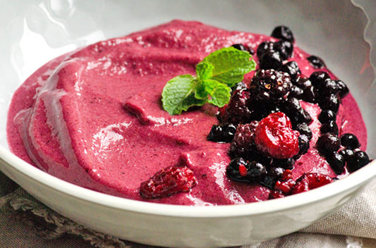 Probiotic Frozen Berry Yogurt