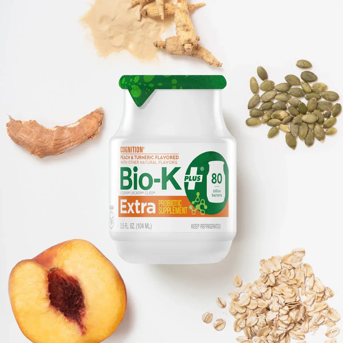 Cognitive Support Probiotic Drink with Cereboost® - Peach & Turmeric