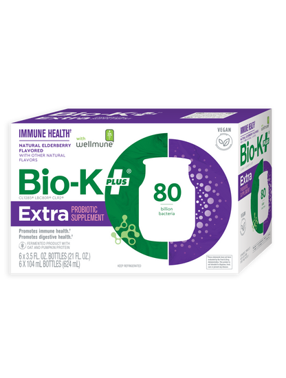 Extra Drinkable Vegan Probiotic - Immune Health - Elderberry with Wellmune