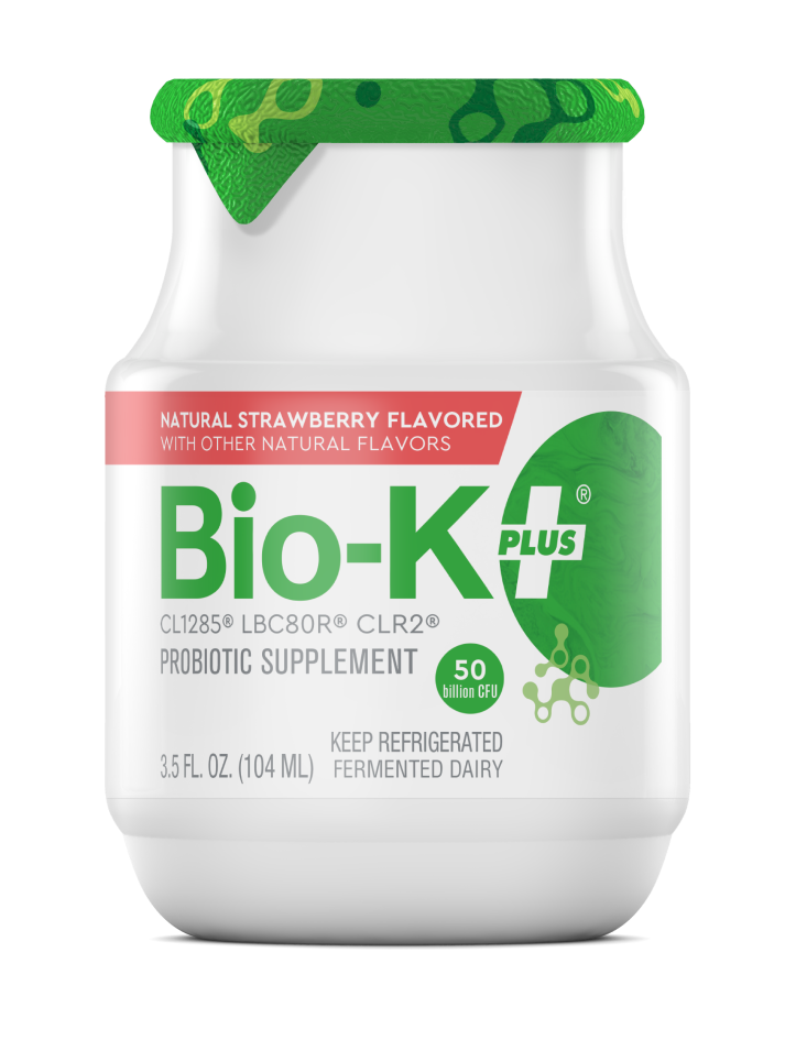 Probiotique à boire à base de lait - À saveur de fraise