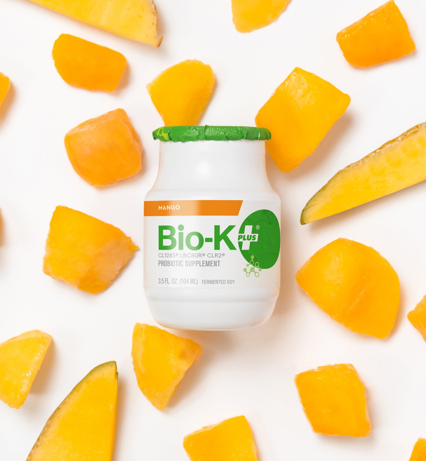 Vegan Mango Bio-K+ bottle - Probiotic drinkable